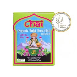 Organic Tulsi Rose Chai Tea bags 20 pack
